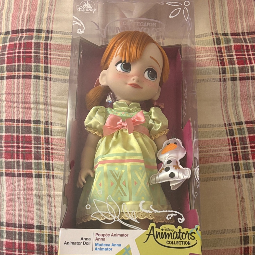 Disney Animator's Collection Anna Doll with Green Dress